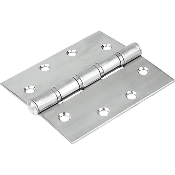 Hinge Screw On Form:B 100X114, Stainless Steel Matt Polished, Comp:Stainless Steel, A1=24, A2=24,